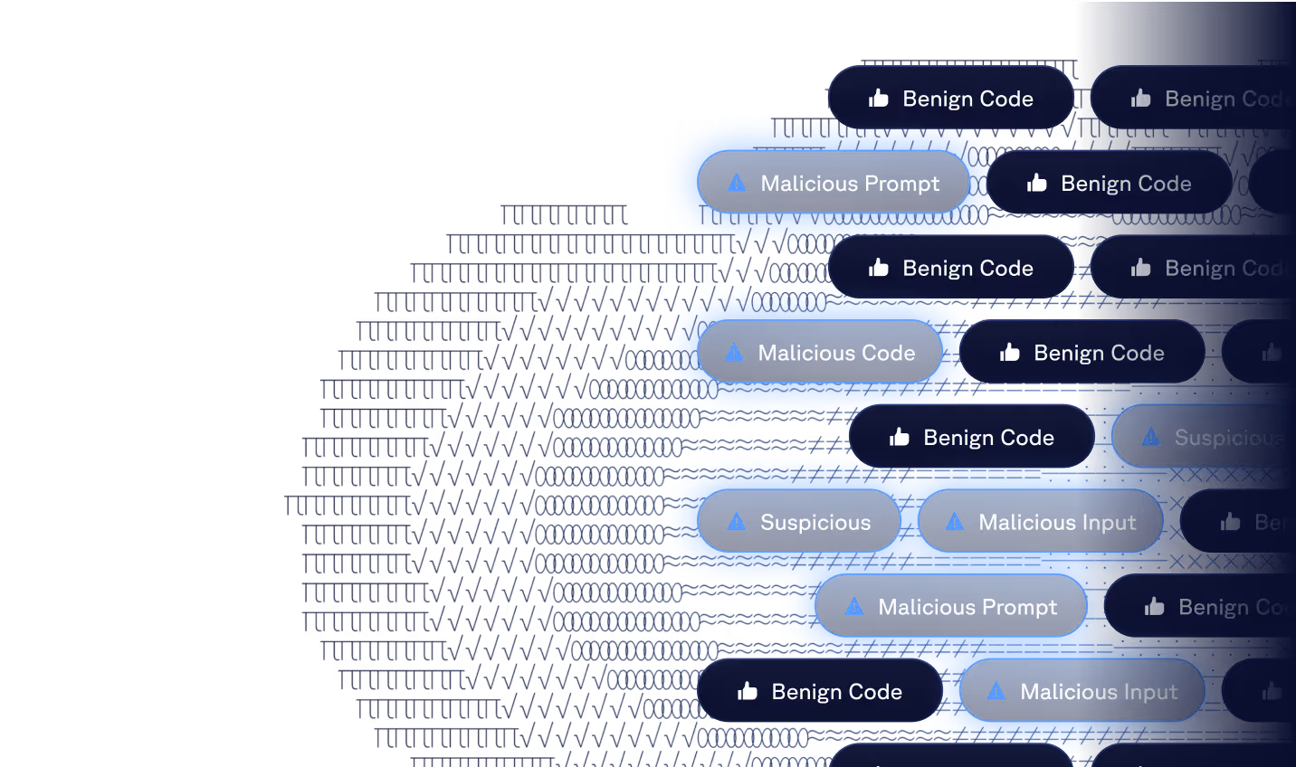 Abstract analysis visualization used as a placeholder for risk scoring.