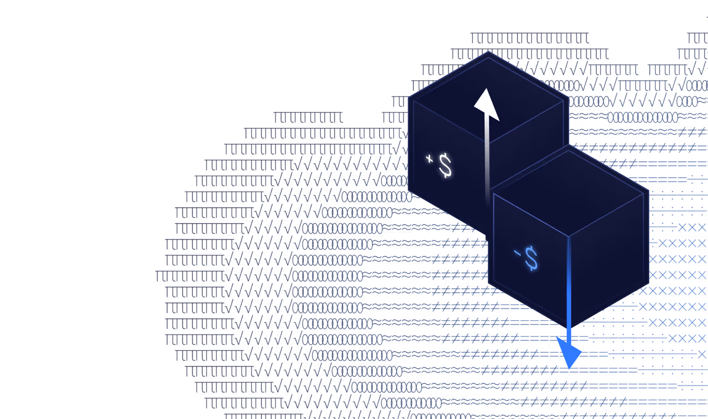 Abstract revenue visualization used as a placeholder for import intelligence.